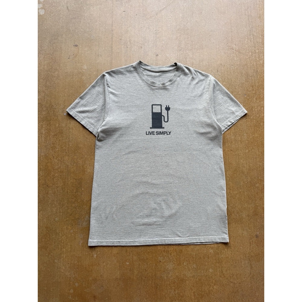 Patagonia Live Simply Graphic Outdoors Hiking Gray T-Shirt Mens X-Large